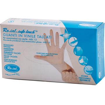 Manusi vinil cu pudra 100 buc M - Roial