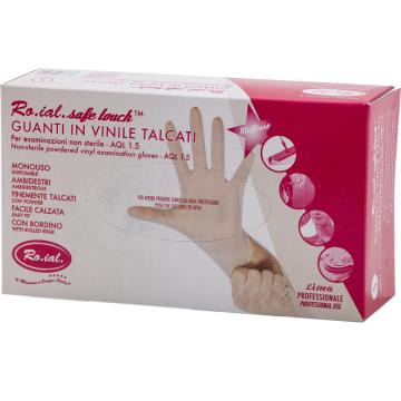 Manusi vinil cu pudra 100 buc S - Roial