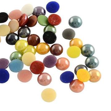 Margele Cabochon sticla perlat 10 mm 20 buc