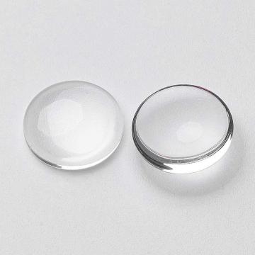 Margele Cabochon sticla transparenta rotund 10mm