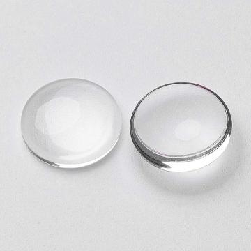 Margele Cabochon sticla transparenta rotund 12mm