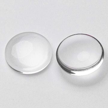 Margele Cabochon sticla transparenta rotund 20mm