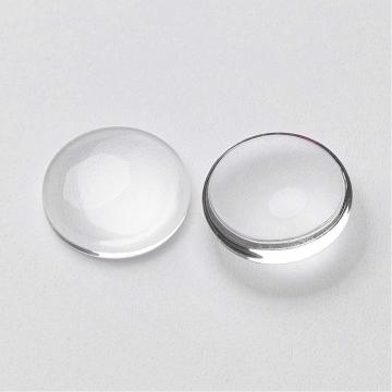 Margele Cabochon sticla transparenta rotund 6mm