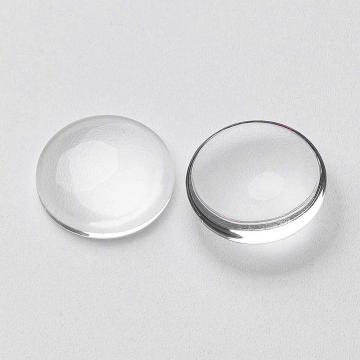 Margele Cabochon sticla transparenta rotund 8mm