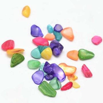Margele Chipsuri sidef colorate negaurite 3-6mm ~ 50g