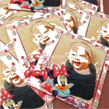 Marturie botez Magneti personalizati Minnie Mouse