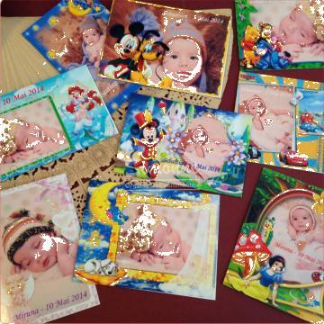 Marturie magneti personalizati botez Disney