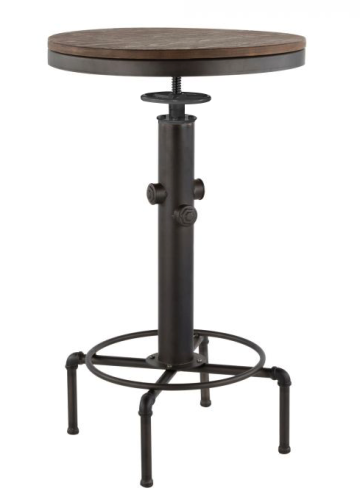 Masa bar cu inaltime reglabila Raki Old School 56xh90-105cm