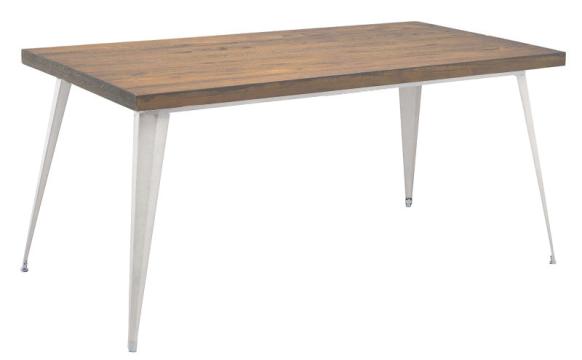 Masa bar dreptunghiulara Raki Retro 160x80xh75cm lemn/metal
