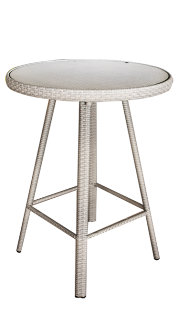 Masa bar rotunda din poliratan Raki, D78xh110cm