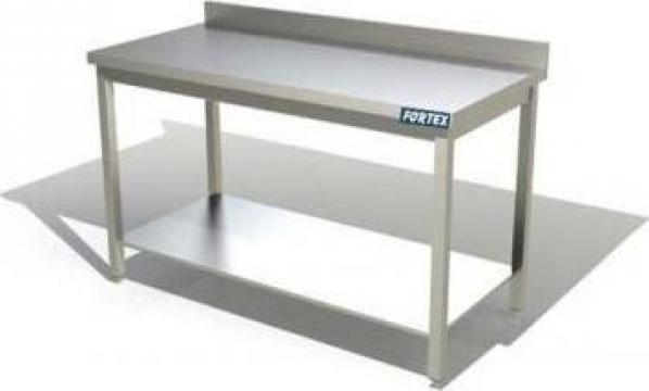 Masa de lucru inox cu rebord 1000x700x850mm 345112