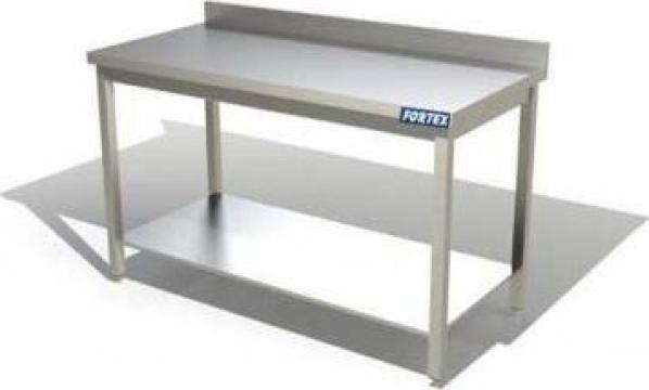 Masa de lucru inox cu rebord 1200x600x850mm 345107