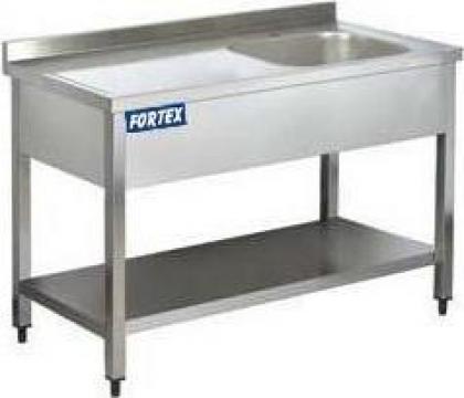 Masa de lucru inox o cuva dreapta 1200x700x850mm 250639