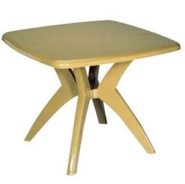 Masa gradina Feijo patrata din masa plastica culoare de bej
