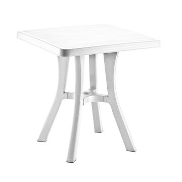 Masa gradina patrata plastic Raki Royal, 70x70xh73cm, alba