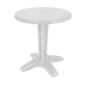 Masa gradina plastic Raki Nobres, rotunda, D80xh72cm, alba