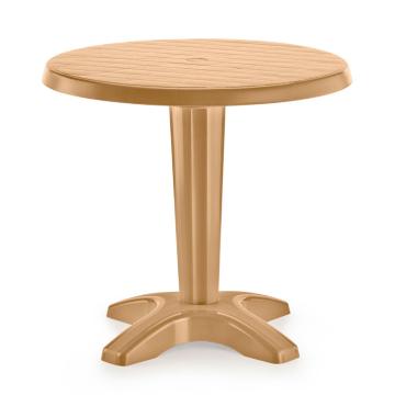 Masa gradina plastic Raki Nobres, rotunda, D80xh72cm, maro