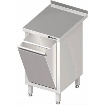 Masa inox cu doua sertare dreapta si doua polite 1900x700x85