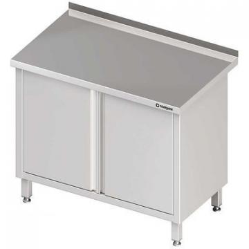 Masa inox cu dulap 1300x600x850 mm