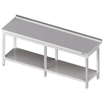 Masa inox cu polita 2800x600x850 mm