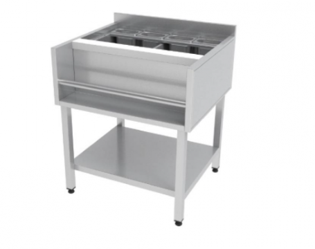 Masa inox pregatire cocktail, 800x700x900 mm