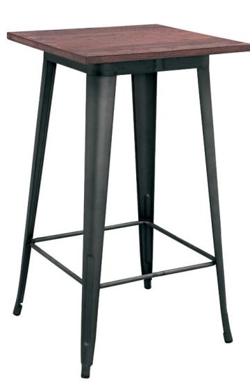 Masa patrata pentru bar Raki Antique 60x60x105cm lemn