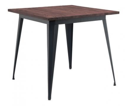 Masa patrata pentru bar Raki Antique 80x80x75cm lemn