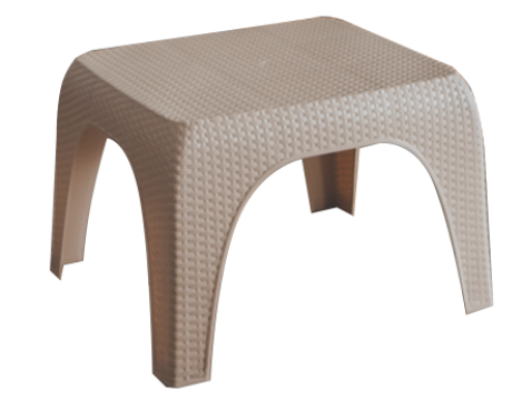 Masa pentru sezlong Raki Classi Ratan 60x51,5x43cm plastic
