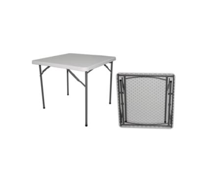 Masa pliabila patrata Adela, PVC 87x87 cm, cadru otel gri
