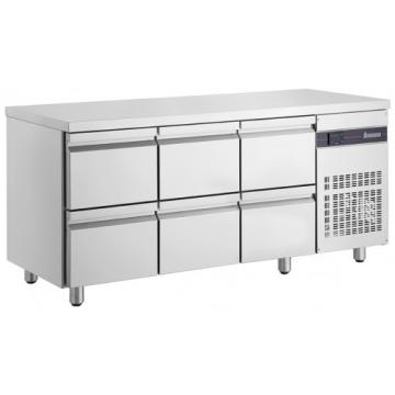 Masa rece inox cu 6 sertare Inomak Grecia