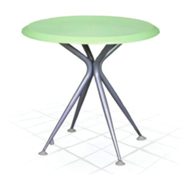 Masa rotunda gradina, terasa Safir culori verde, albastru