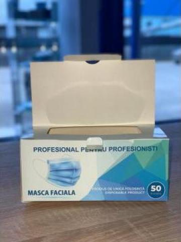 Masca faciala 3 pliuri/3 straturi cu elastic