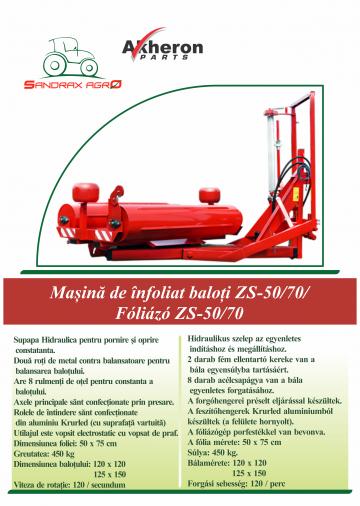 Masina de infoliat baloti ZS-50/70