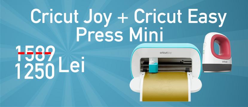 Masina de taiat si scris Cricut Joy + Cricut EasyPress Mini