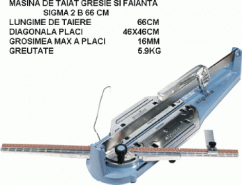 Masina profesionala taiat gresie si faianta Sigma 66 cm 2 B