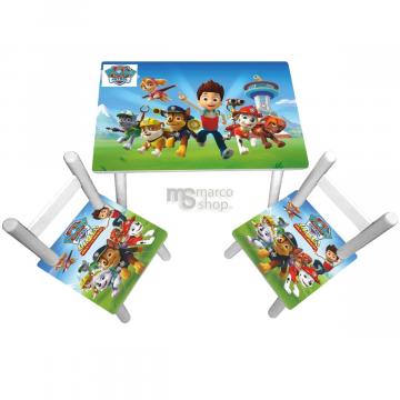 Masuta copii cu 2 scaune Paw Patrol