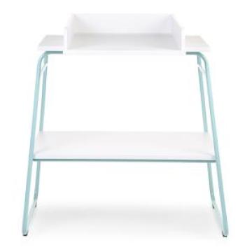 Masuta de infasat lata Ironwood alb/albastru Childhome