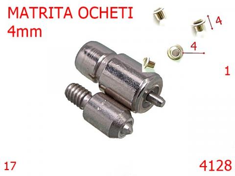Matrita ocheti 4 mm nichel 4128