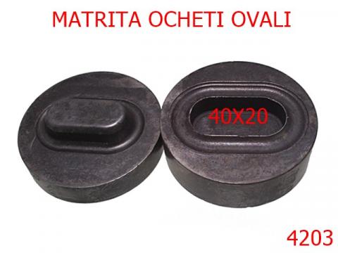 Matrita ocheti ovali pentru prelata 4203