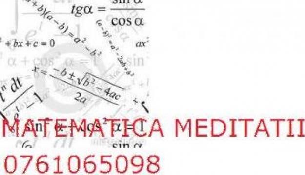 Meditatii matematica Bucuresti
