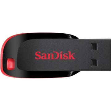 Memorie USB SanDisk Cruzer Blade, 64GB, USB 2.0, Negru