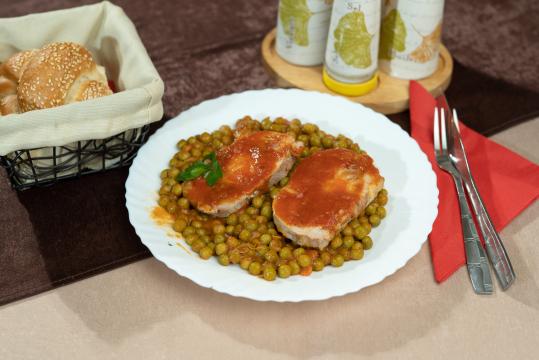 Meniu nr.20 - Cotlet de porc cu mazare