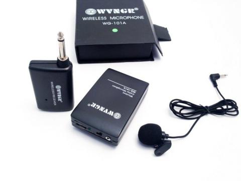 Microfon wireless - lavaliera WG-101A, 30 m, modulare FM