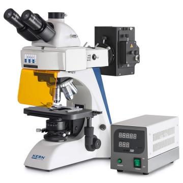 Microscop trinocular cu fluorescenta 40x-1000x, Kern OBN 148