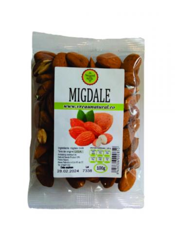 Migdale crude 100gr, Natural Seeds Product