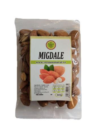 Migdale crude, Natural Seeds Product, 500 gr