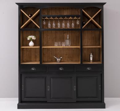 Mobilier de bar cu suport pahare si sticle, diverse nuante