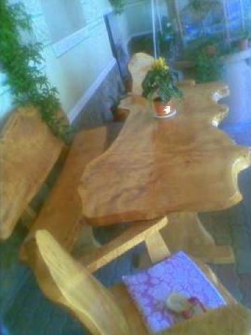 Mobilier rustic lemn masiv