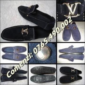 Mocasini piele intoarsa barbati Louis Vuitton