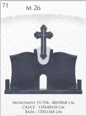 Monument M26 sculptura cruce trifoi